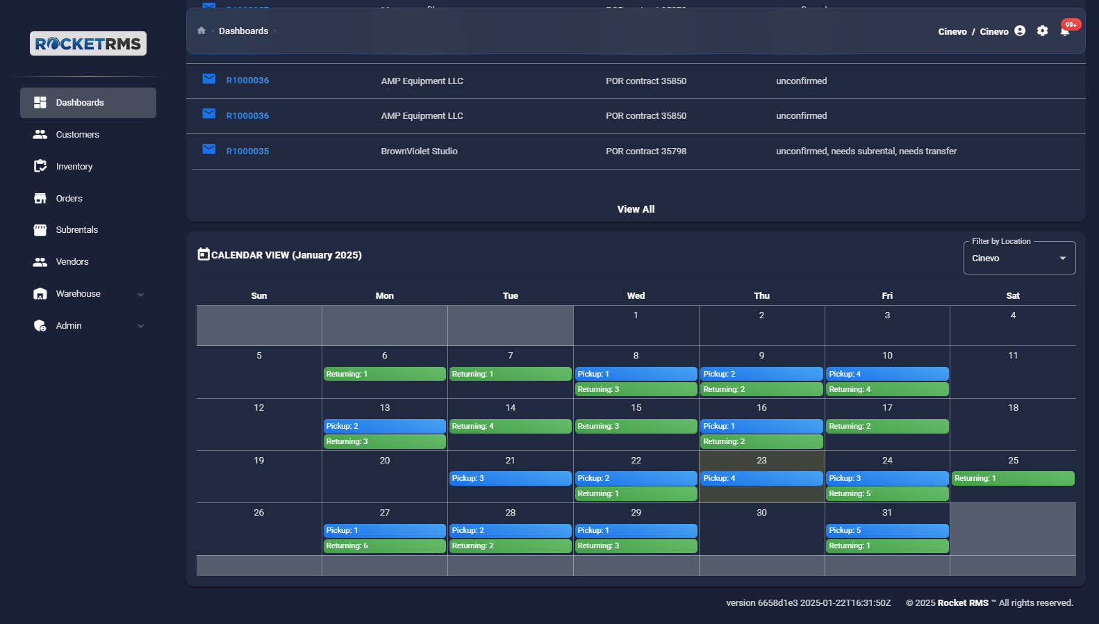 Rocket RMS | Efficient Warehouse Operations Screenshot of warehouse checkout from Rocket RMS OS